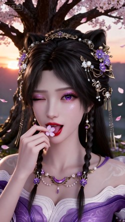 遮天小月亮 姬紫月4k壁纸 国漫女主 手机锁屏图片