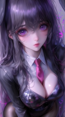 二次元 樱岛麻衣 高清壁纸 兔女郎 御姐 丝袜黑丝