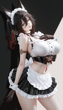 超飒爽的女仆哟 崩坏星穹铁道 停云 飞霄 镜流 女仆装