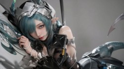 赛希的尾巴认真的吗 明日方舟终末地 二次元游戏角色电脑壁纸aigc绘画