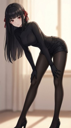 二次元美女鸣潮赞妮和千咲的肯豆风，丝袜裤袜大长腿福利