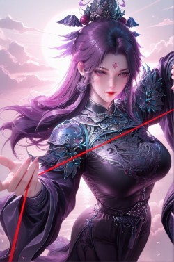 动漫国漫牧神记 司幼幽二创美图 果然紫色很有韵味