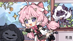 鸣潮官网社媒活动高清电脑壁纸-卡通漫画壁纸-安可