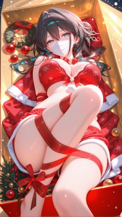 阮梅 镜流 崩坏星穹铁道二次元游戏美女角色 圣诞节主题