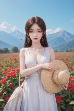 火灵儿#花海拍照