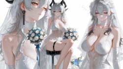 鸣潮 赞妮性感 花嫁婚嫁 AI制作 超高清游戏电脑壁纸桌面福利