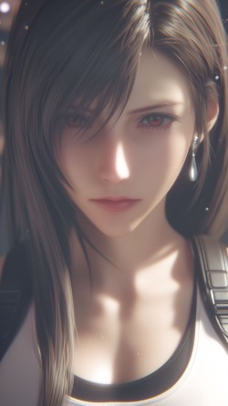 蒂法 最终幻想 ai绘画壁纸 超美手机锁屏桌面图片