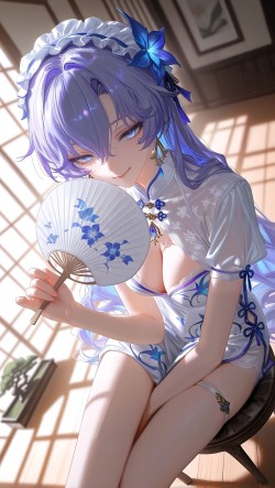 鸣潮角色穿上旗袍后~ 卡提希娅 坎特蕾拉 守岸人 尤诺