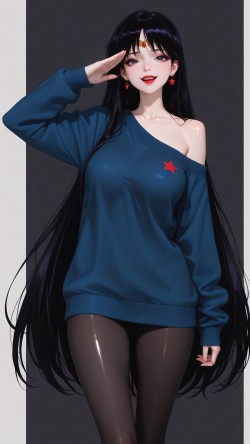 你该换壁纸 人物插画 二次元 美少女战士