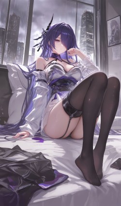 崩坏星穹铁道黄泉 手机壁纸 黑丝袜 大长腿 二次元美女角色