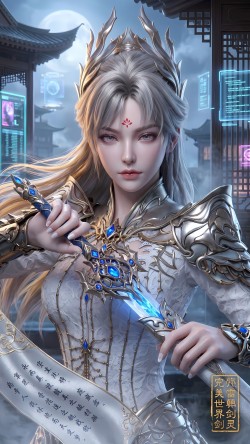 动漫动画 剑灵 剑帝 游戏动漫超高清壁纸 2K竖图锁屏封面