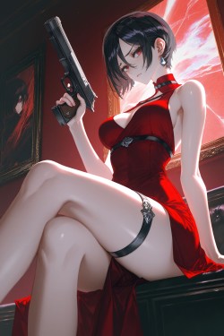 艾达王 生化危机 二次元美图 大长腿