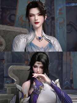 不能都要，极限二选一，青仙子 玄衣 国漫女神 动漫动画斗破苍穹 轻熟风