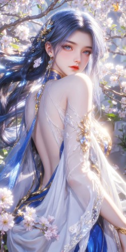 国漫动漫动画美女《绝世唐门》王秋儿手机壁纸锁屏桌面