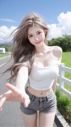 多图 户外美女 手机壁纸 态度个性 唯美图片 甜美女孩 可爱