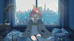 窗边小憩 房间 动漫少女电脑壁纸