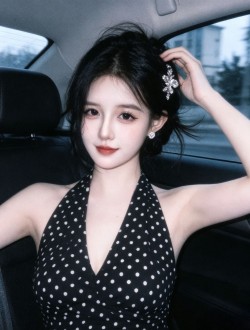 好看壁纸大全 倾心美女 90年代复古感 御姐少女感 汽车内古感拍照