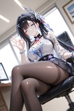 崩坏星穹铁道海瑟音 二次元游戏手游人物壁纸 丝袜黑丝腿控