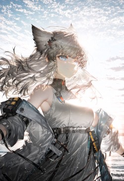 注意不要黑暗的环境看哦 小心闪光弹 明日方舟终末地 佩丽卡 氛围感唯美