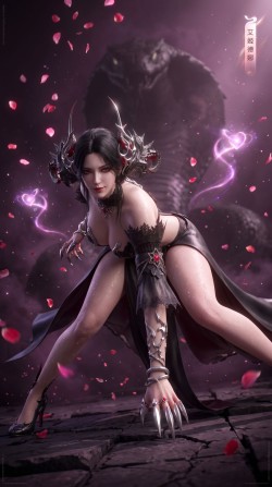 顶级魅魔 艾姬德娜 游戏壁纸 命运方舟 纯欲天花板