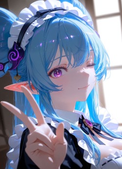 俏皮可爱 原神 胡桃 芙宁娜 申鹤 甘雨