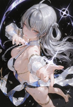 二次元壁纸 大长腿女神 全屏高清手机壁纸