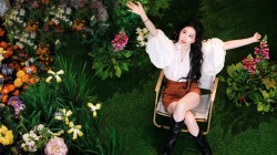 鲜花美女 刘亦菲桌面壁纸