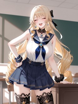 娜维娅 原神 原神枫丹 二次元 校园系列