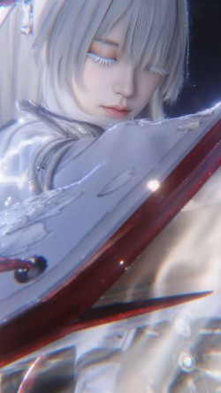 帅爆了！游戏鸣潮 绯雪 AI创作 2k高清壁纸