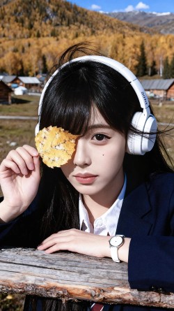 生命是一叶新生，或者飘落。JK 喀纳斯 秋天 莹と北