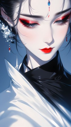 “金戈铁马”#国风插画 #中式美学 #古风图片 #插画头像 #狐狸眼