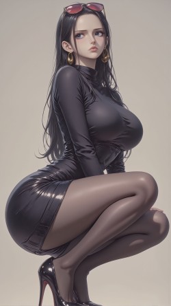 海贼王 肯豆风 罗宾 黑丝袜 美图壁纸