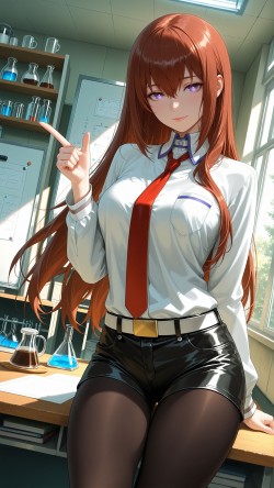 ai绘画 二次元 牧濑红莉栖 命运石之门 动漫壁纸