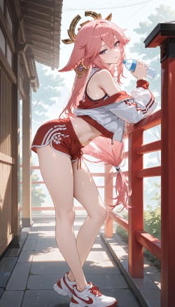 【八重神子 原神】原神纳塔 二次元 御姐