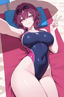 卡芙卡 崩坏星穹铁道 游戏壁纸 海滩泳装福利