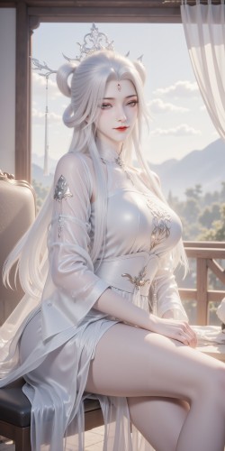 诛仙御姐小白，动漫国漫美女竖版手机壁纸，收藏推荐分享