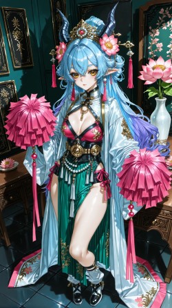 绝区零国风戏服 艺术类精细风格