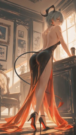 赞妮 鸣潮壁纸 游戏美女角色AI绘画 冷库眼神