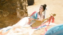 王楚然敦煌神女 琵琶美女壁纸