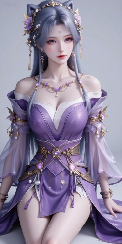 国漫壁纸 国漫女神 遮天动画 姬紫月新建模 姬紫月壁纸