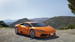 橙色的兰博基尼Huracan LP 610桌面壁纸