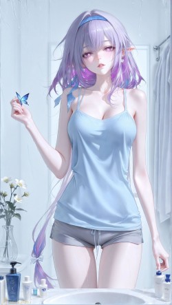 崩坏星穹铁道 遐蝶壁纸 二次元游戏少女 唯美日常风格