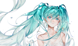 初音未来，双马尾发型初音未来动漫桌面壁纸