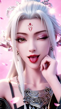 动画诛仙小白4k壁纸 国漫女神 动漫美女可爱调皮版