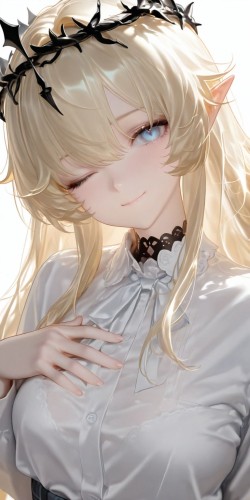 鸣潮卡提希娅 二次元ai绘画 俏皮可爱