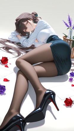 二次元美女 职业装 崩坏星穹铁道 阮梅 大长腿 美腿