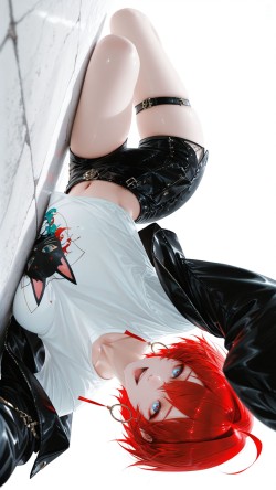 二次元游戏少女 俏皮可爱高清壁纸 美腿好身材