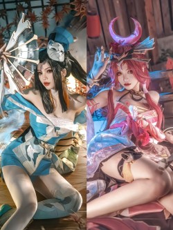 dy@凫笙 请选择：红or蓝。cos 王者荣耀 不知火舞 王者荣耀cospaly 不知火舞魅语