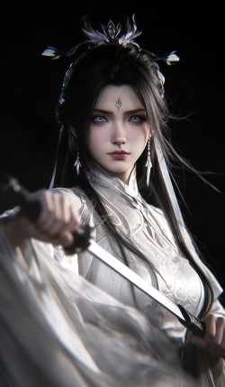 予独爱莲之出淤泥而不染，濯清涟而不妖 陆雪琪张小凡宿命感 陆雪琪高清壁纸