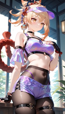 宵宫 原神 运动女孩 二次元 元气少女